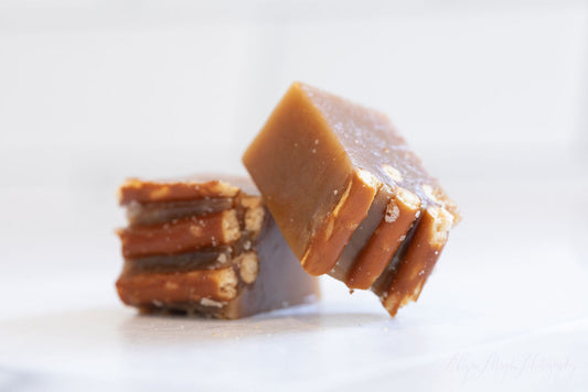 beer + pretzel caramels