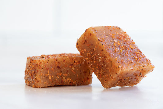 mango + chile caramels